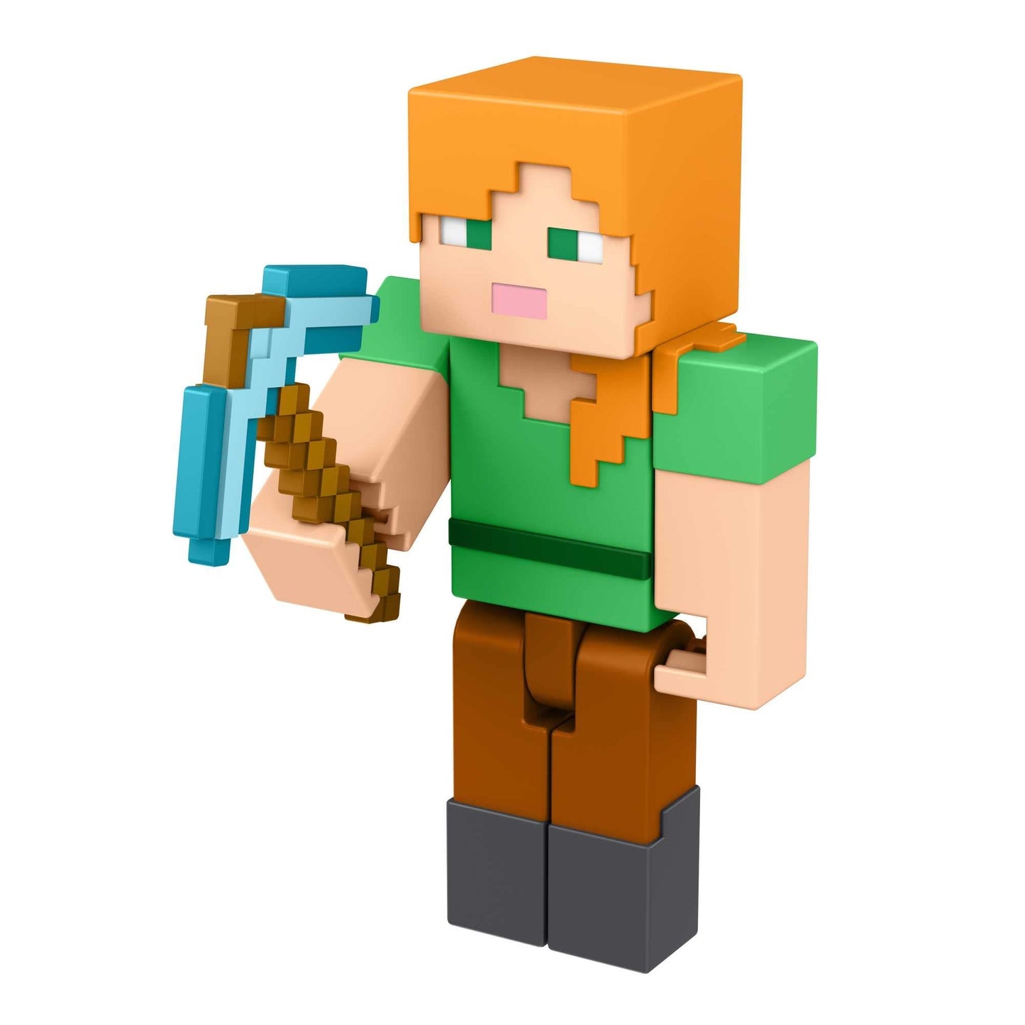 Minecraft Alex Action Figure - 3.25-in with Build-a-Portal Piece & Accessory | Collectible Toy for Kids 6+
