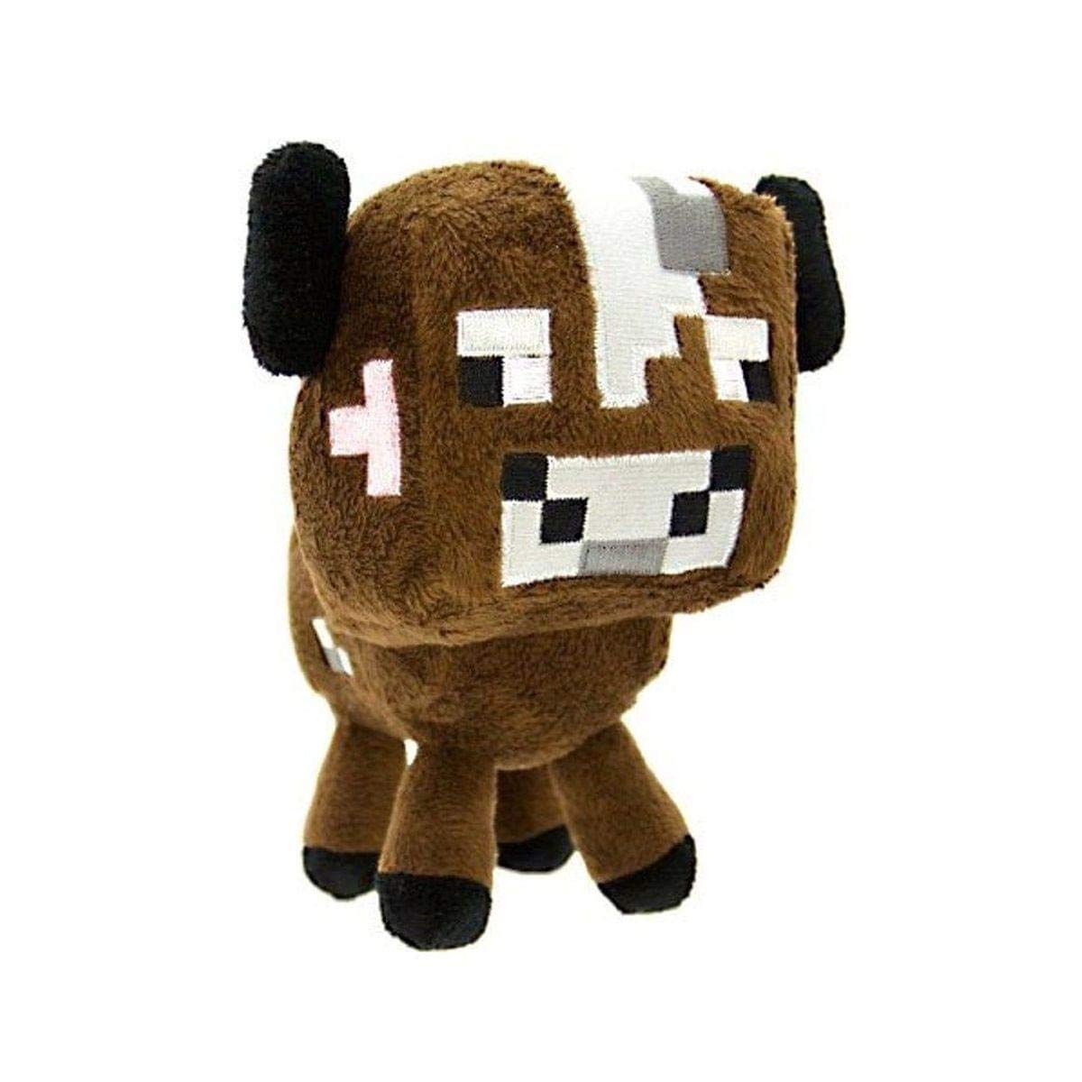 Minecraft Baby Cow Plush – Soft Pixel-Art Plush Toy for Minecraft Fans