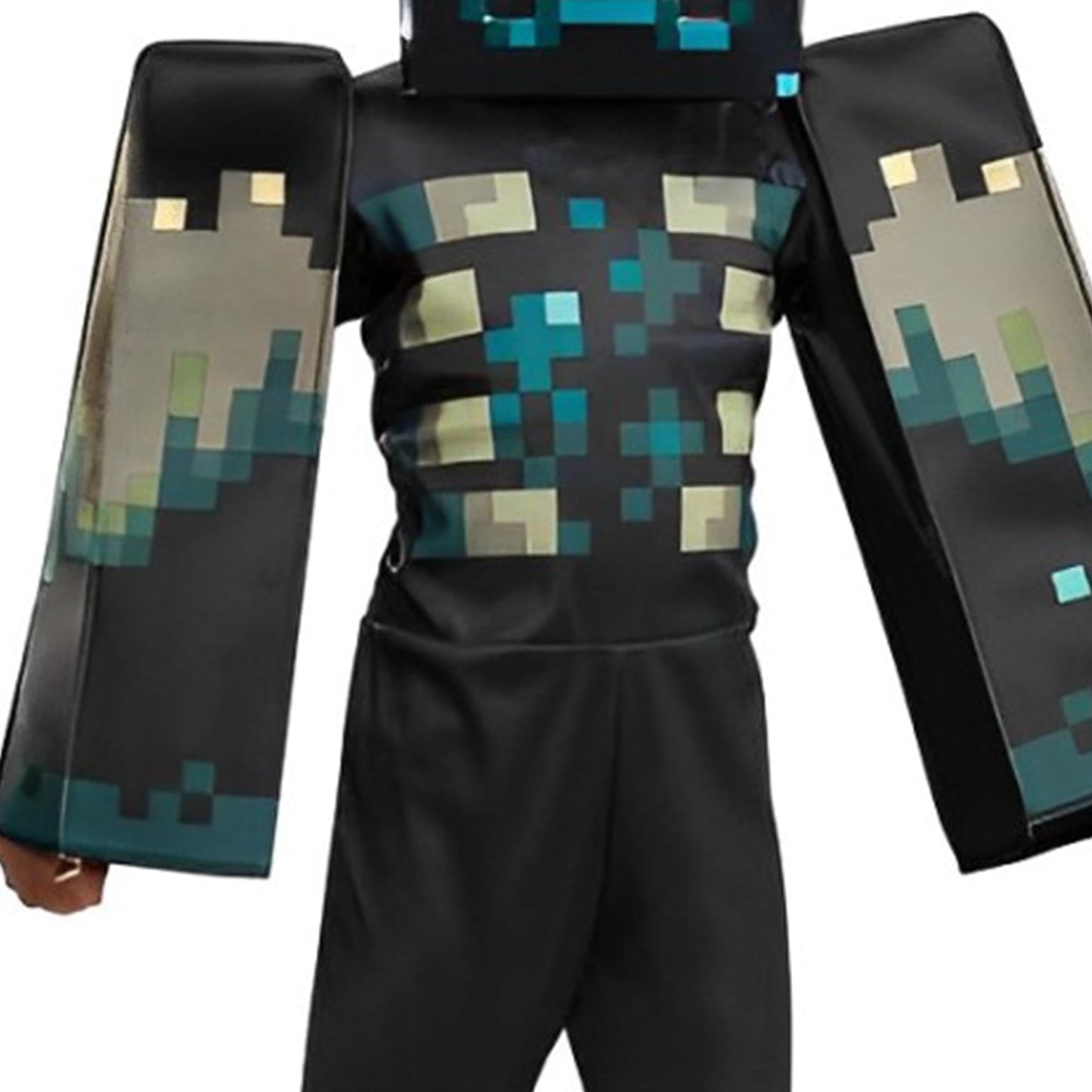 Minecraft Warden Costume for Kids — Official Deluxe Jumpsuit + Headpiece (7–8)