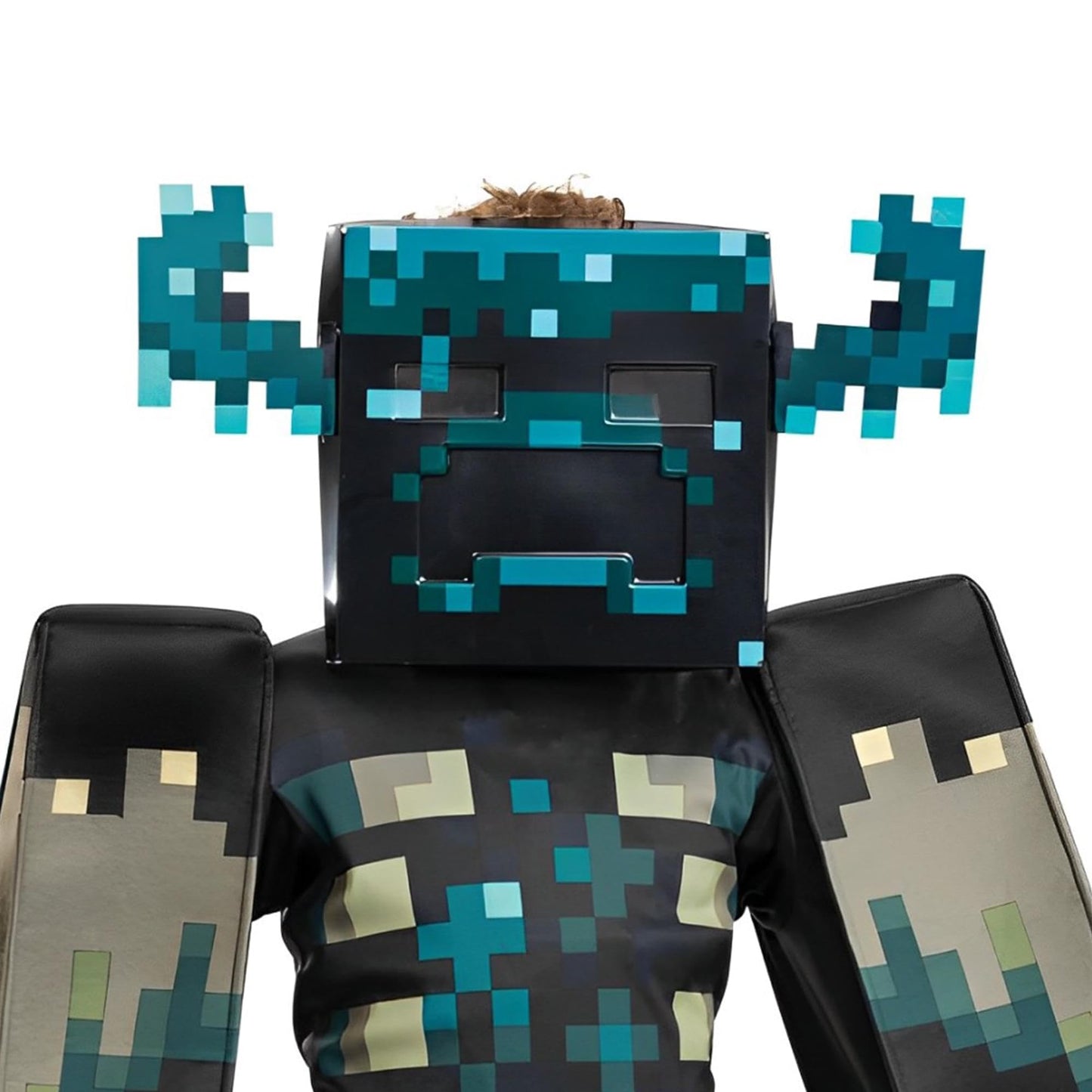 Minecraft Warden Costume for Kids — Official Deluxe Jumpsuit + Headpiece (7–8)