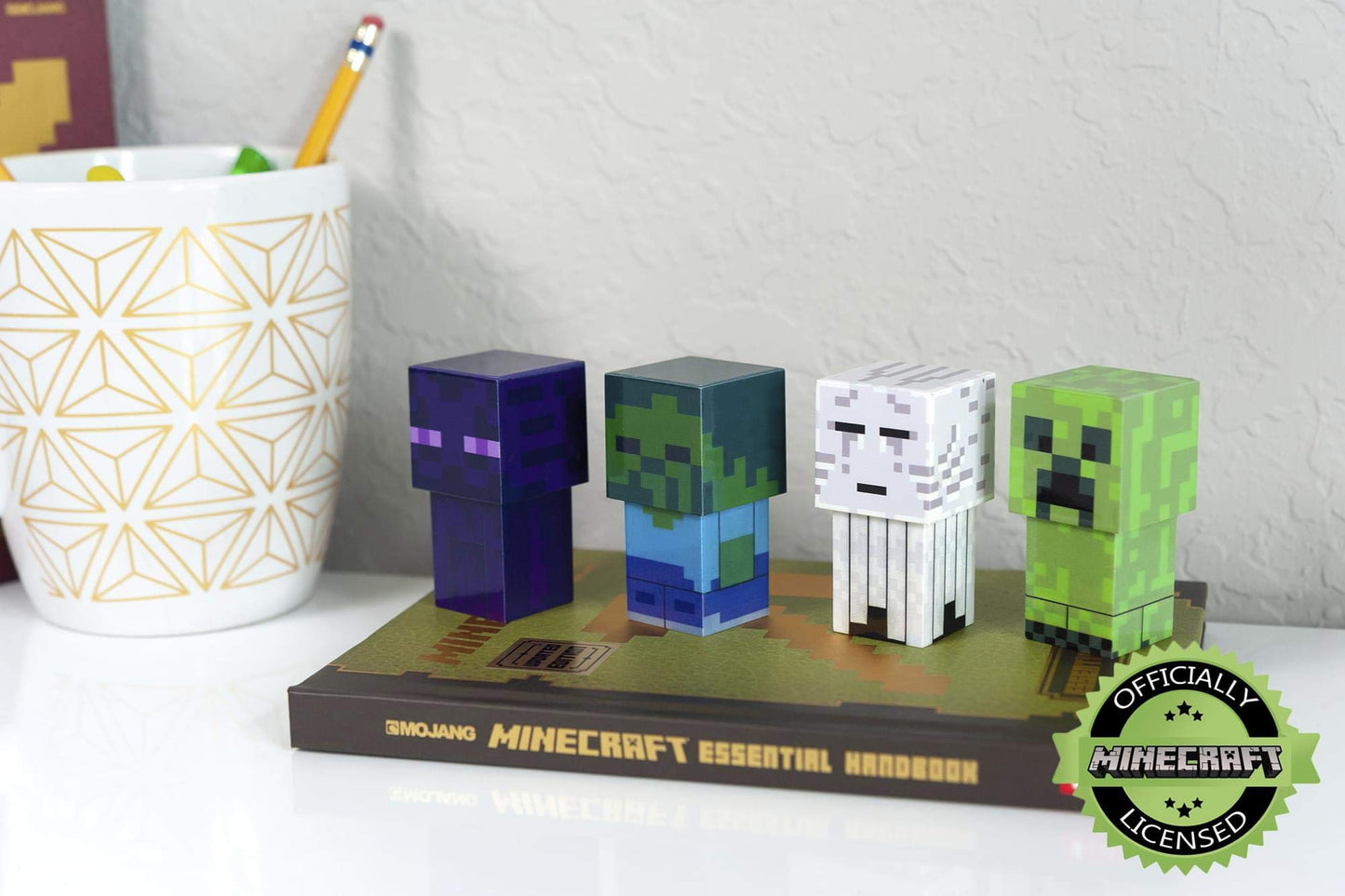 Minecraft Mini Mob 4-Piece Mood Light Set | Battery-Operated LED Lights