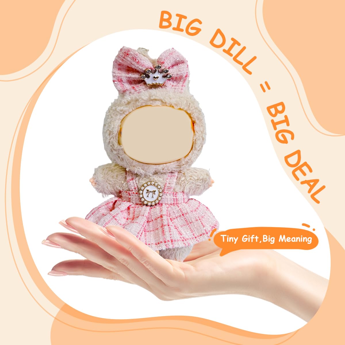 Mingmc 3-Pack for Labubu 17cm Dolls – Luxury Designer Outfits Collection