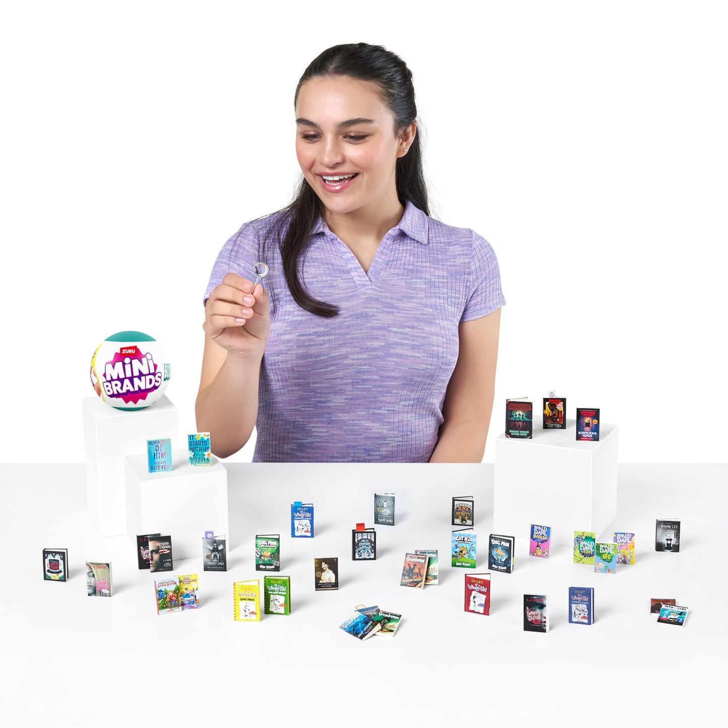 Mini Brands Books Capsule by ZURU | Real Miniature Books with Readable Pages