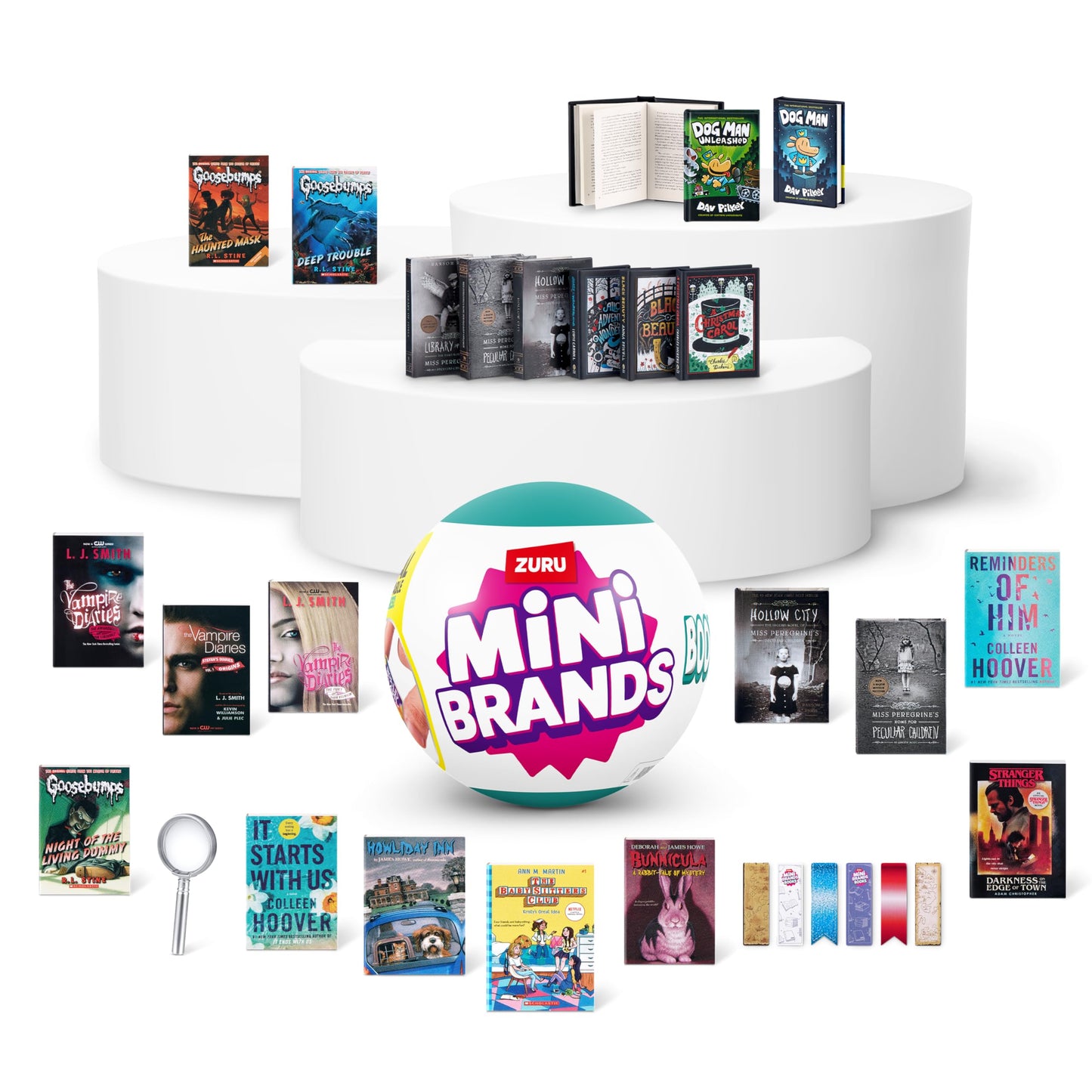 Mini Brands Books Capsule by ZURU | Real Miniature Books with Readable Pages