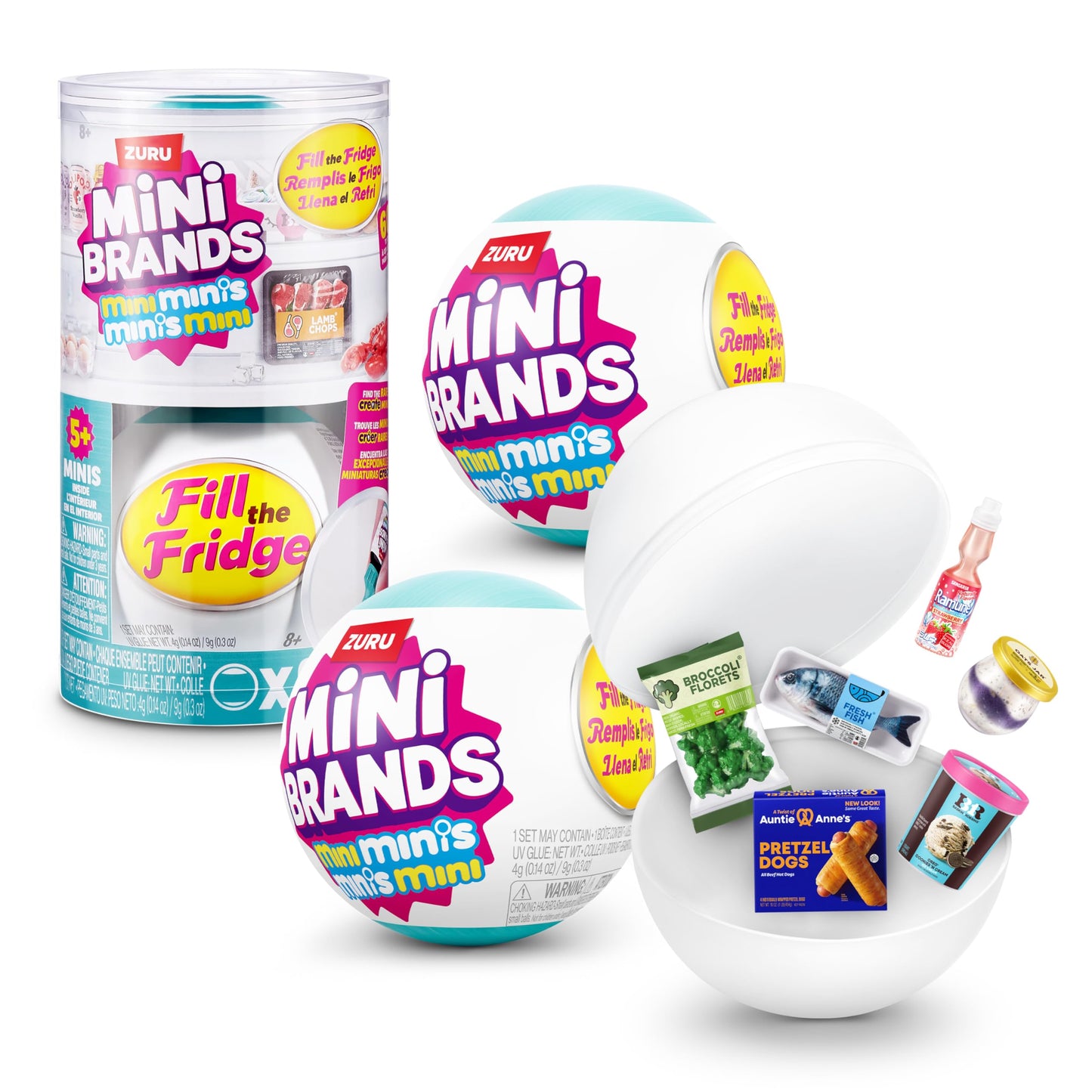 Mini Brands Fill The Fridge Mini Minis Series 1 by ZURU – Collectible Miniature Toy Capsules