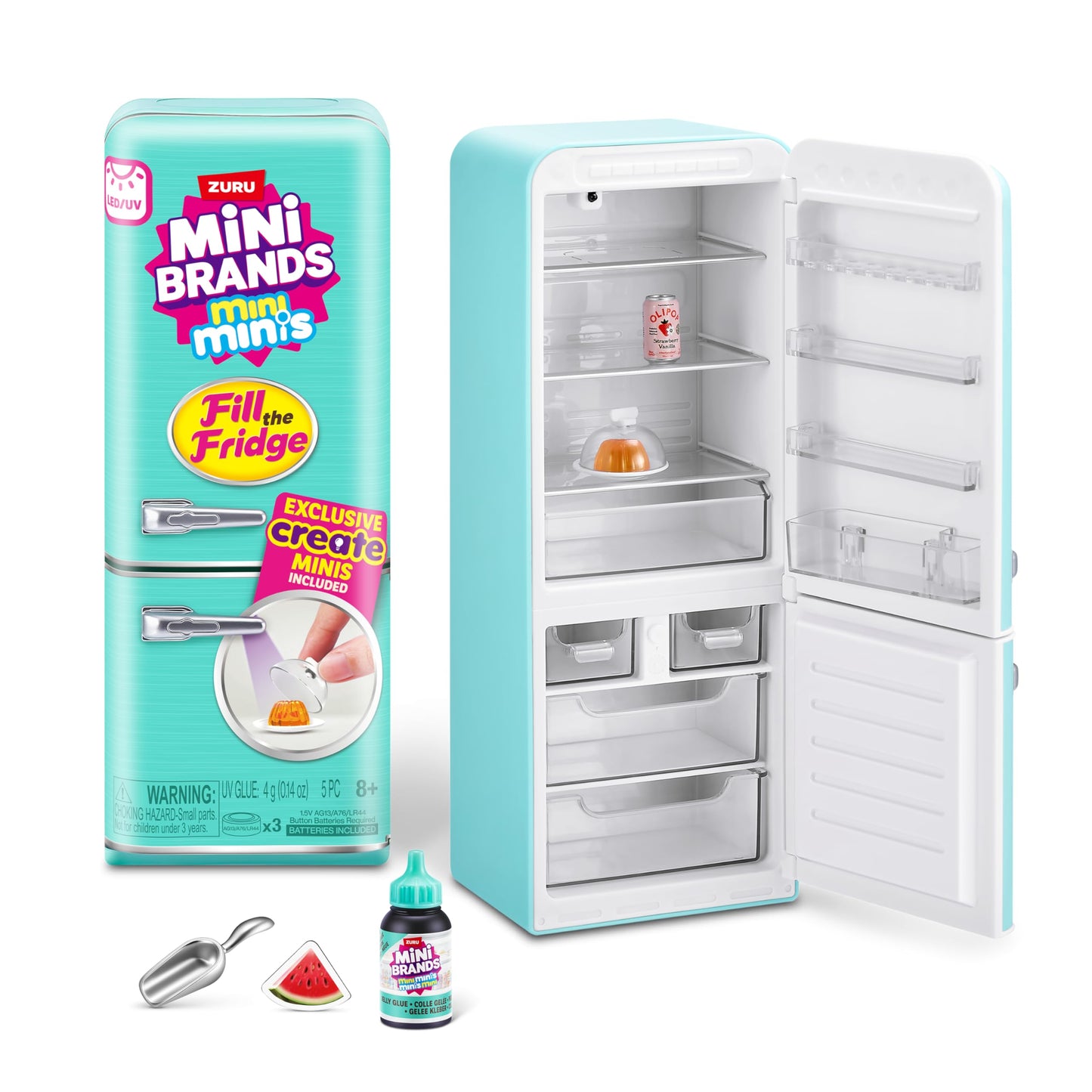 Mini Brands Fill The Fridge Playset with UV Light – ZURU Collectibles
