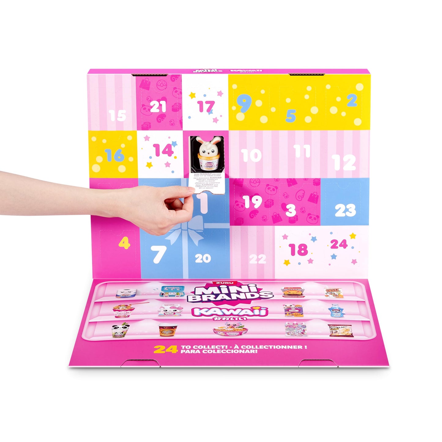 Mini Brands Kawaii Advent Calendar by ZURU — Collectible Seasonal Toys for Girls