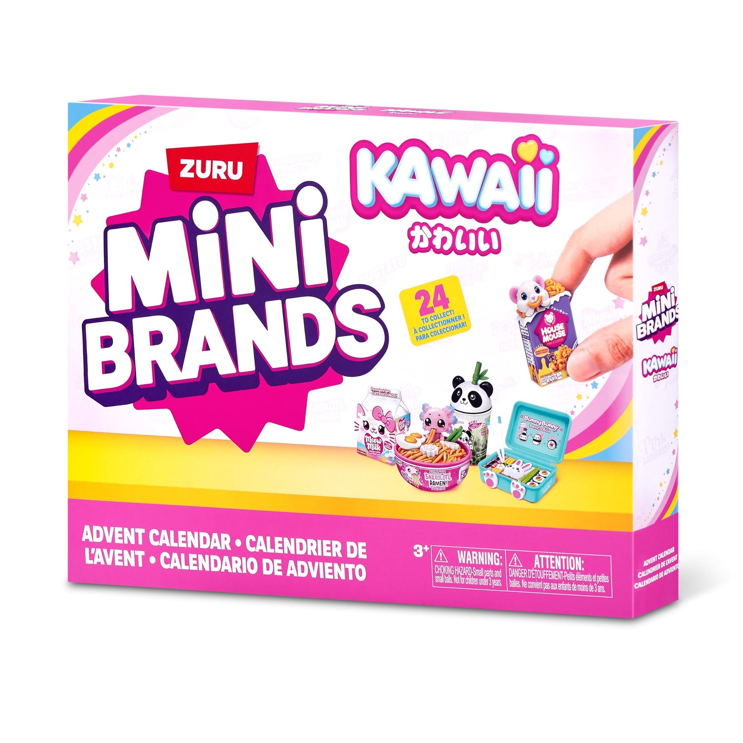 Mini Brands Kawaii Advent Calendar by ZURU — Collectible Seasonal Toys for Girls