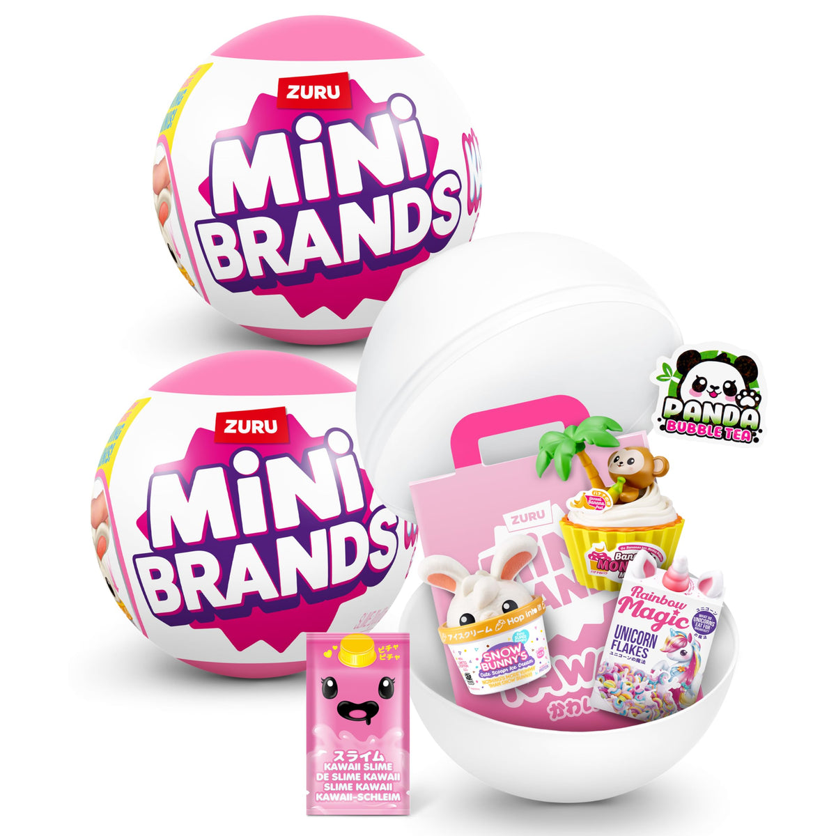 Mini Brands Kawaii Capsule by ZURU – 2-Pack Surprise Collectibles