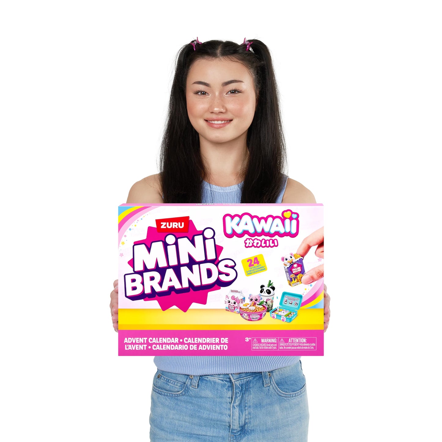 Mini Brands Kawaii Advent Calendar by ZURU — Collectible Seasonal Toys for Girls