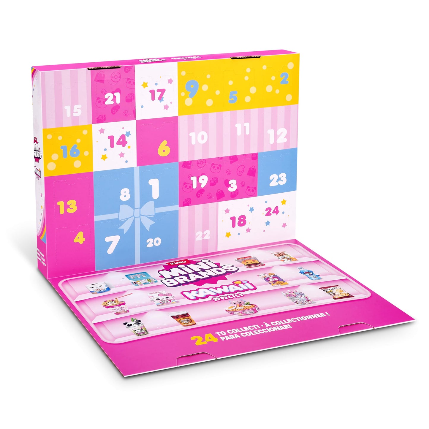 Mini Brands Kawaii Advent Calendar by ZURU — Collectible Seasonal Toys for Girls