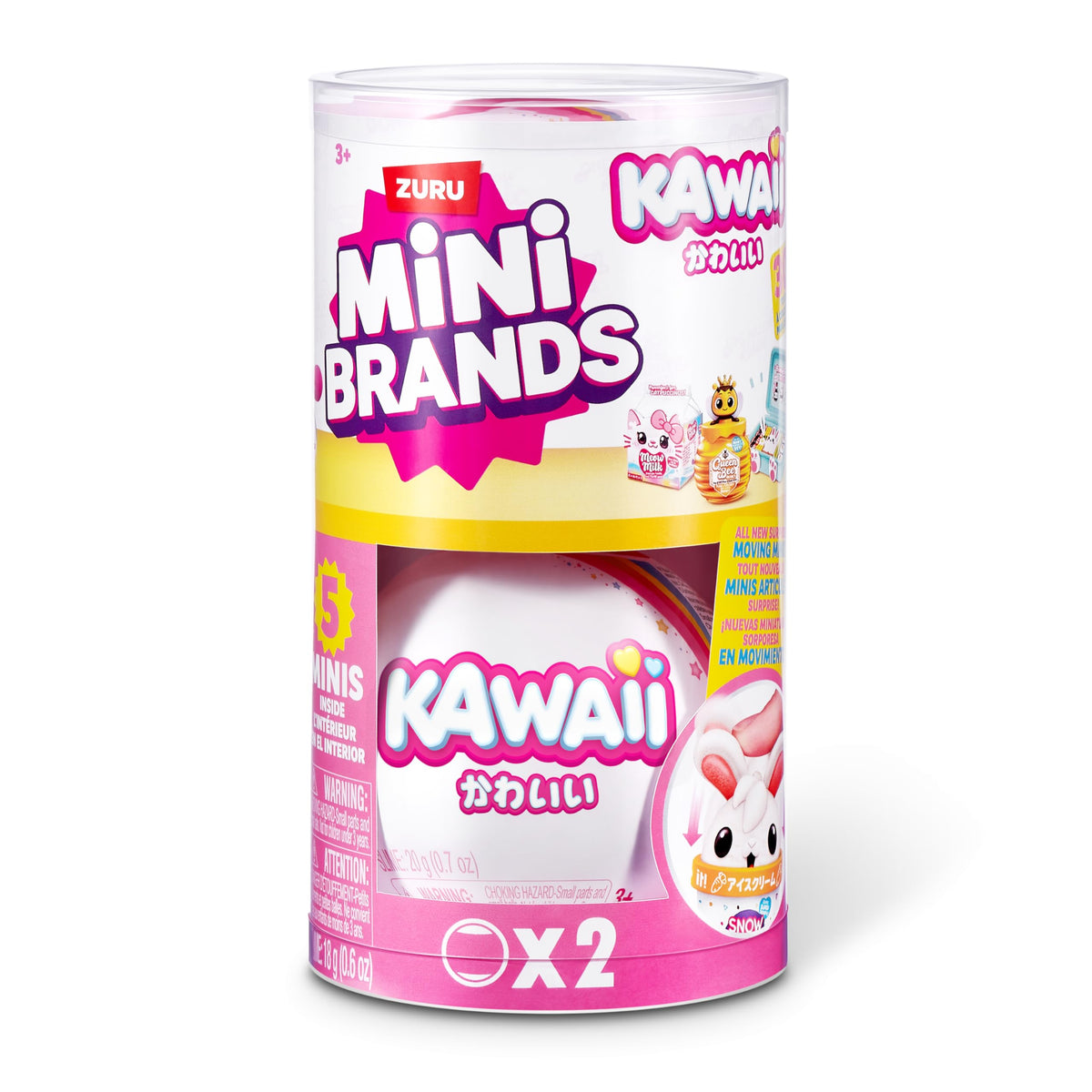 Mini Brands Kawaii Capsule by ZURU – 2-Pack Surprise Collectibles