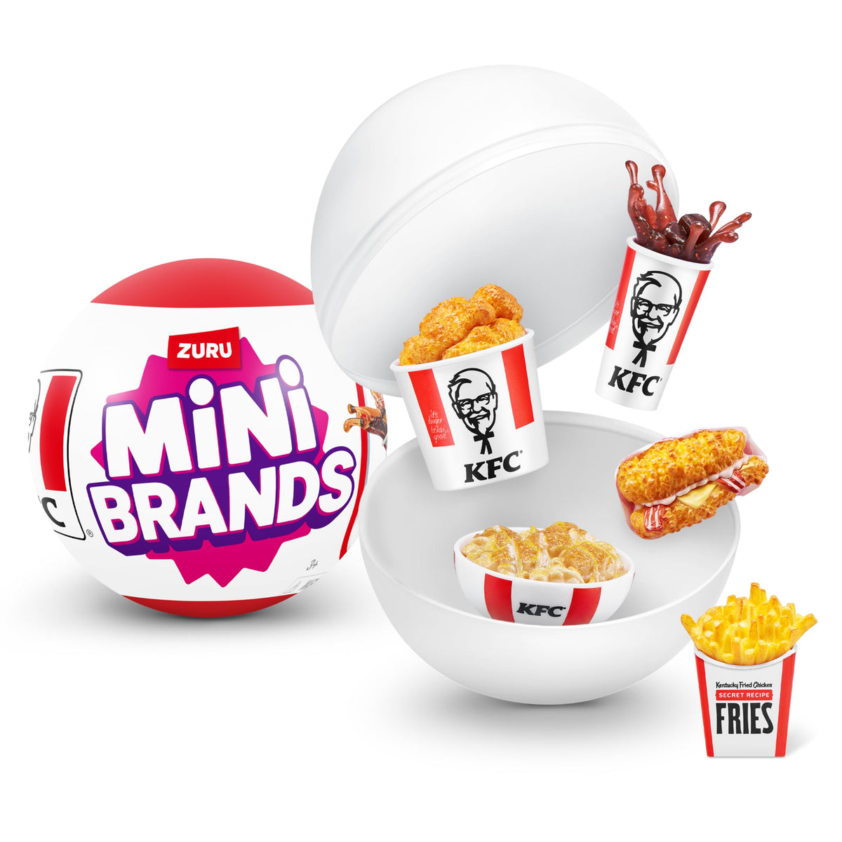 Mini Brands KFC Series 1 Capsule by ZURU | 20 Collectible Mini KFC Minis