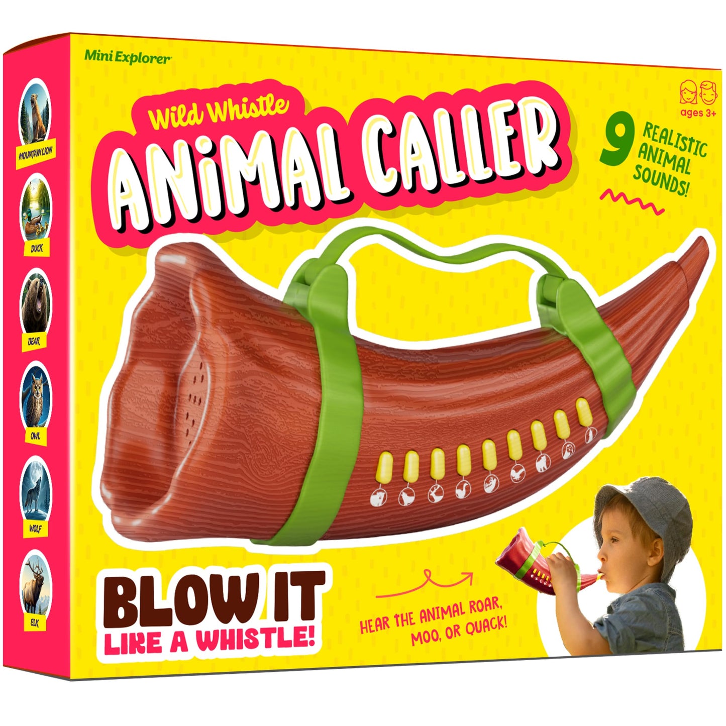 Mini Explorer Animal Caller for Kids – Rechargeable Outdoor Toy with 9 Realistic Animal Calls