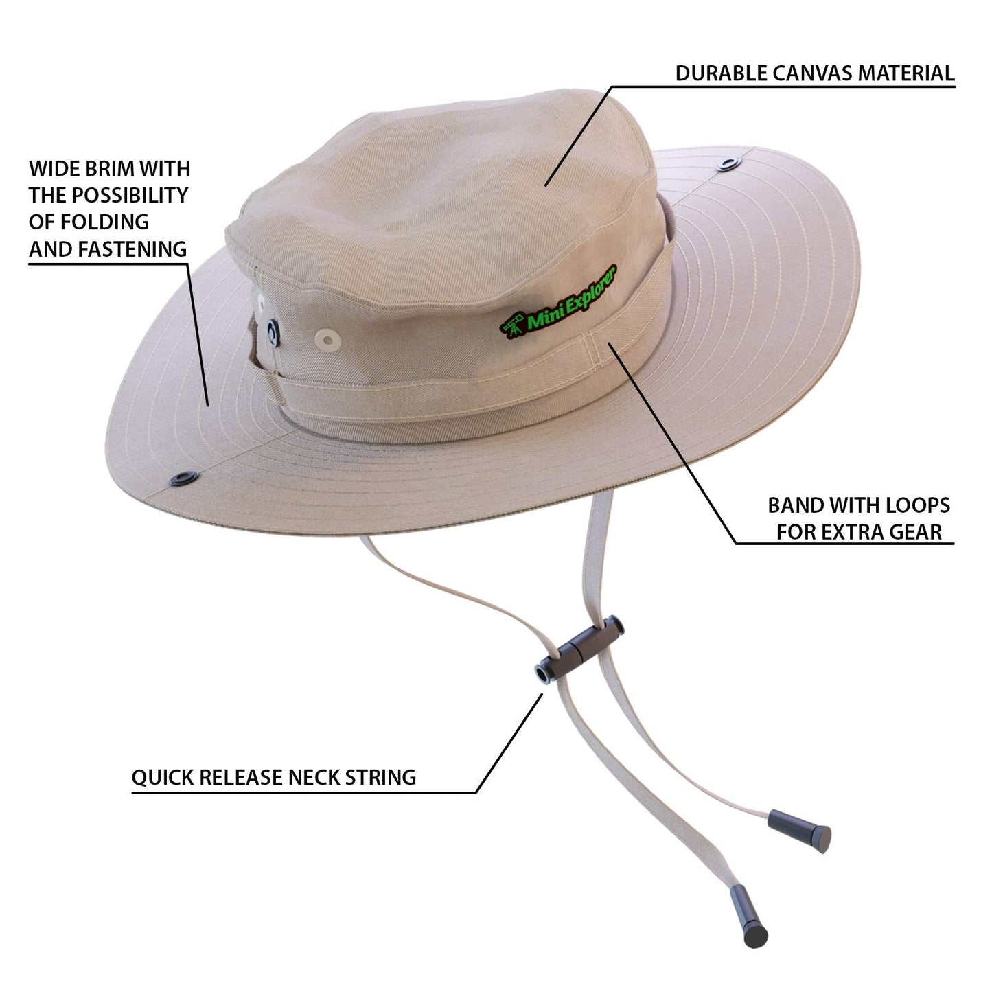 Mini Explorer Kids Vest and Hat Costume – Backyard Safari Gear for Ages 3-6