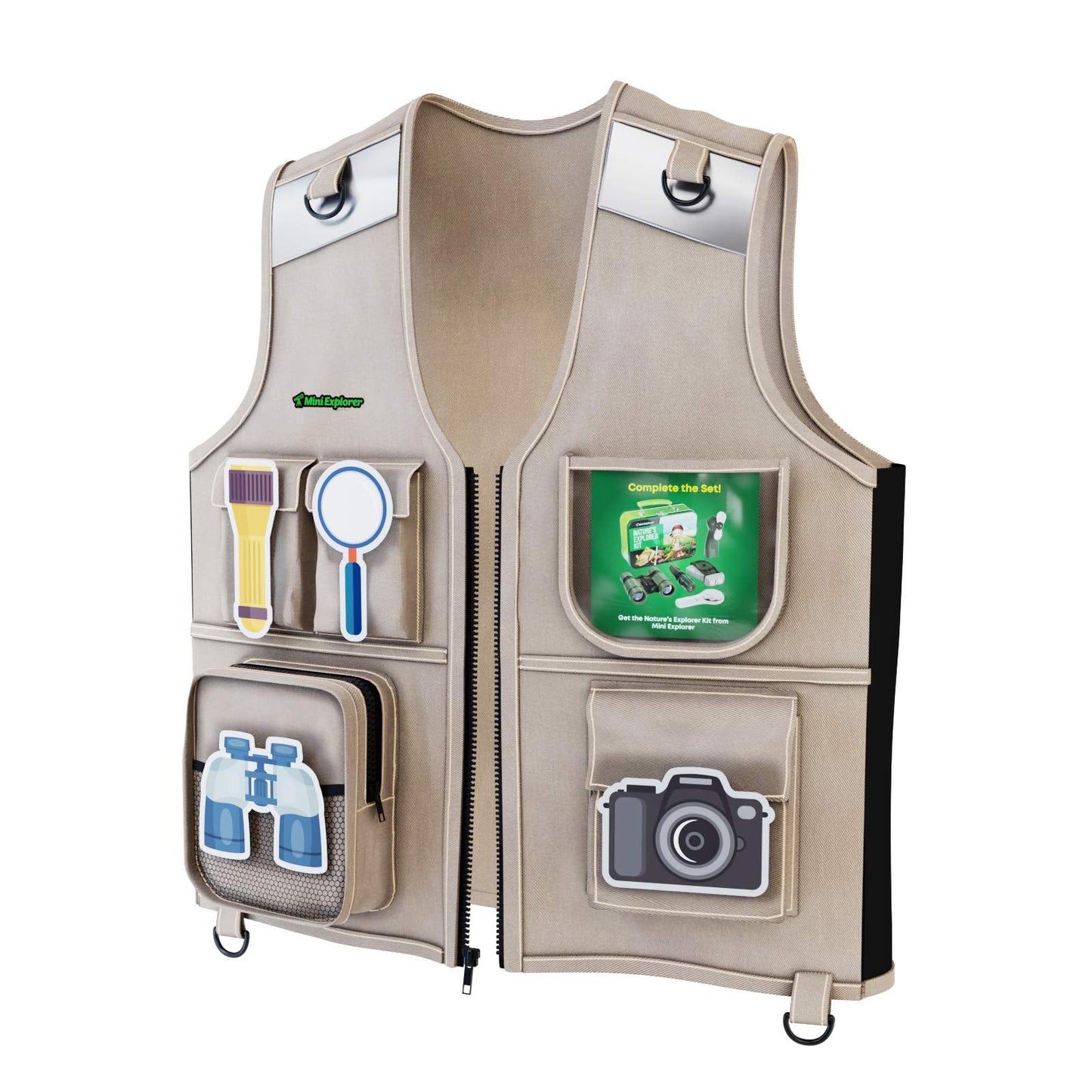 Mini Explorer Kids Vest and Hat Costume – Backyard Safari Gear for Ages 3-6