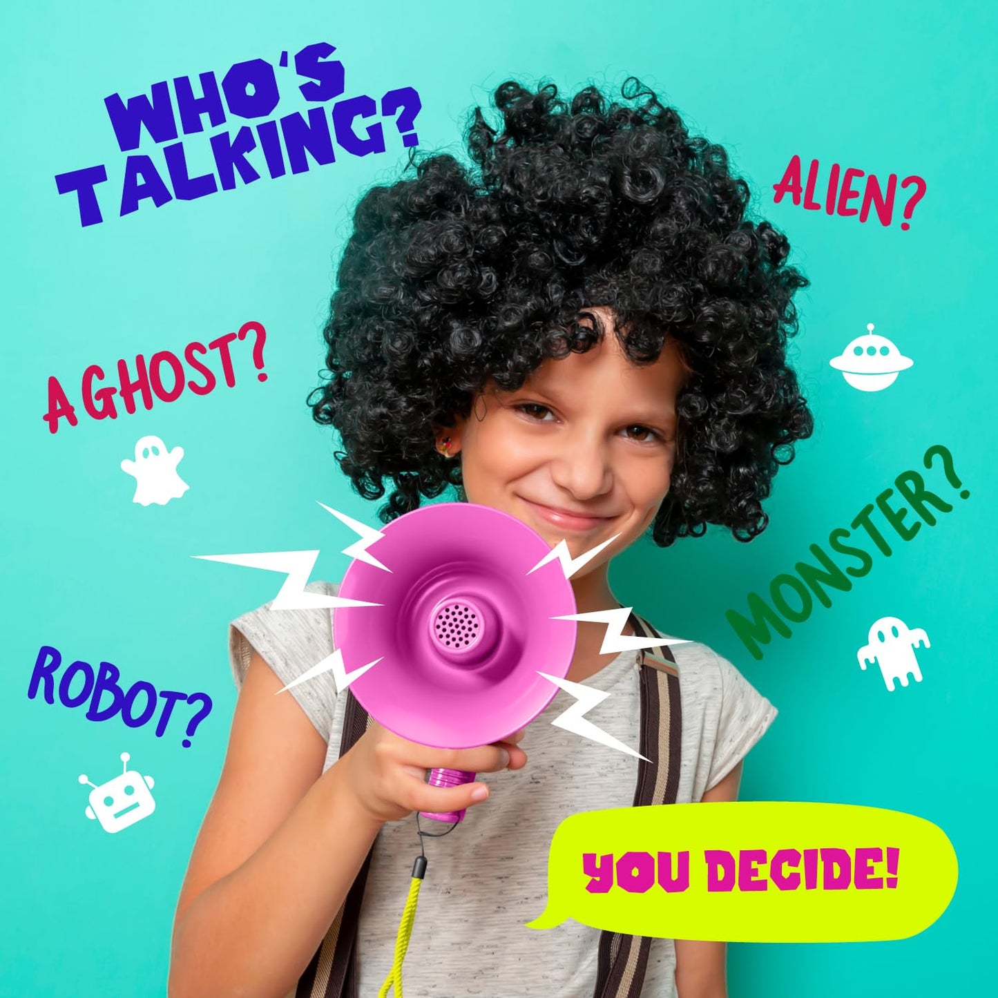 Mini Explorer Voice Changer for Kids (Ages 3-8+) – 4 Modes, USB Rechargeable, LED Glow, Pink