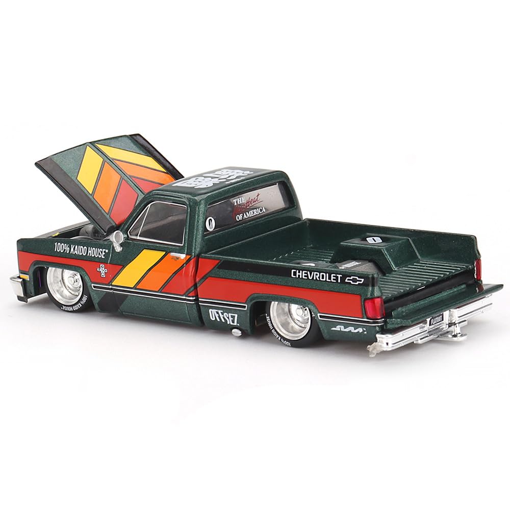 MINI GT Kaido Works V3 Pickup 1/64 Diecast – Dark Green Metallic KHMG226