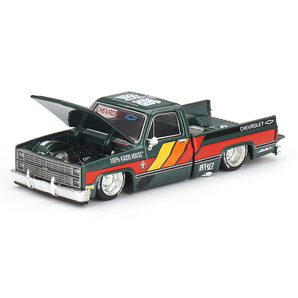 MINI GT Kaido Works V3 Pickup 1/64 Diecast – Dark Green Metallic KHMG226