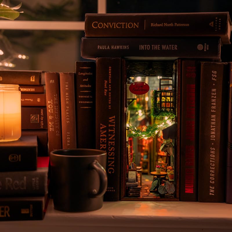 MINIALLEY MiniAlley Book Nook DIY Kit – Dreamy Dollhouse with LED Lights