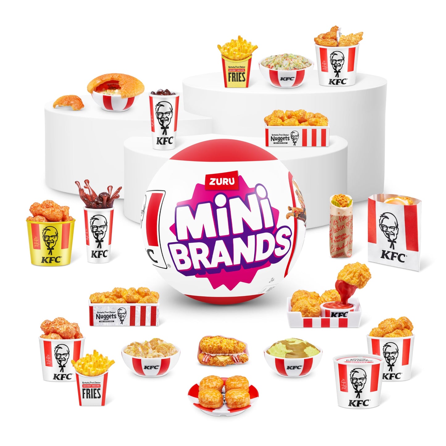 Mini Brands KFC Capsule by ZURU – 5 Mystery Miniatures, Collectible Toys (2 Pack)