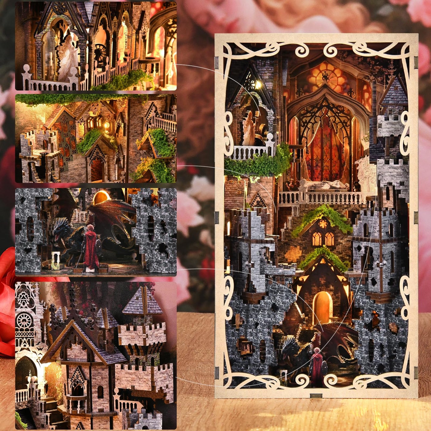 MiniCity Book Nook Kit – DIY Scene Miniature for Book Lovers (Sleeping Beauty)