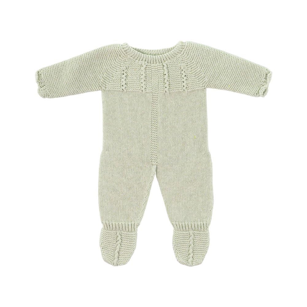 Miniland 15-3-4-Inch Knitted Pajama, Green – ECO, Made in Spain, Doll Clothes