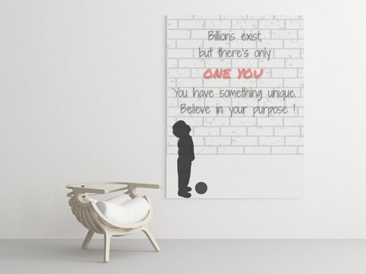 Believe in Your Purpose Poster – Inspirational Wall Art – Motivational Quote Print