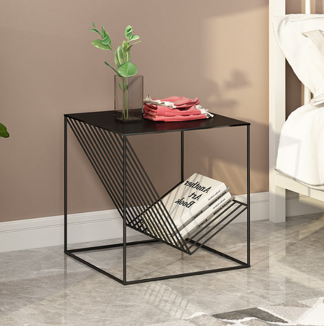 Minimalist Iron Art Sofa Side Table, Corner Bedside Table