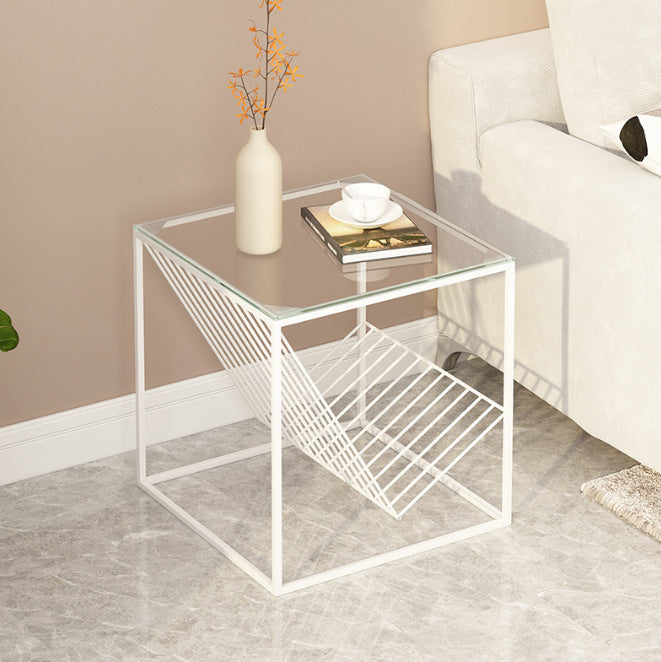 Minimalist Iron Art Sofa Side Table, Corner Bedside Table