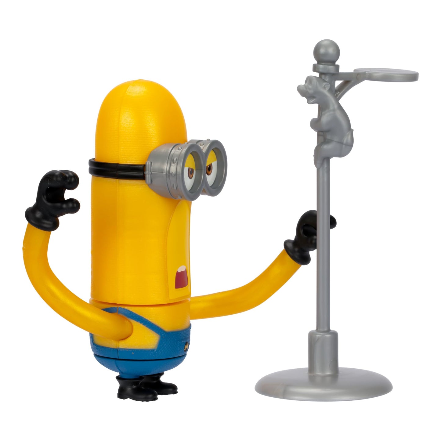 Minions Despicable Me 4 Wild Spinning Mega Tim Action Figure – Press Head for Knock-Down Spin | Collect All 5