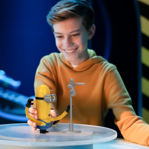 Minions Despicable Me 4 Wild Spinning Mega Tim Action Figure – Press Head for Knock-Down Spin | Collect All 5