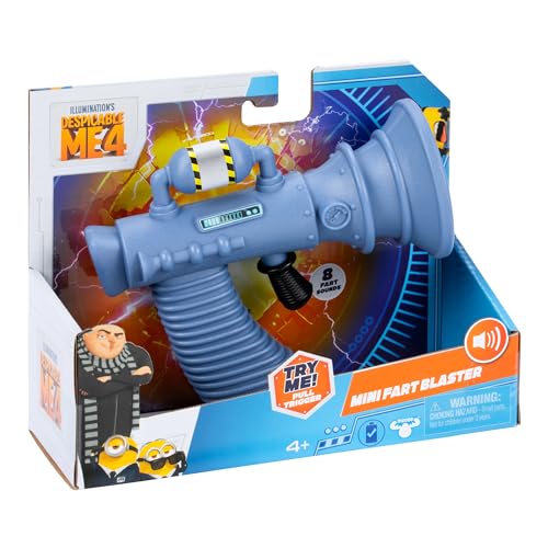 Minions Despicable Me 4 SFX Mini Fart Blaster — 8 Sounds, Ages 4+