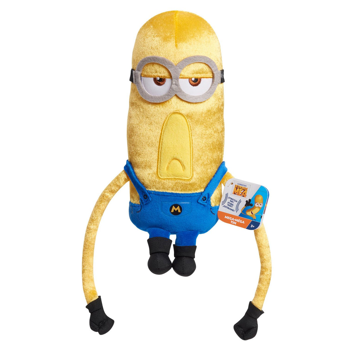 Minions Illumination Mega Tim Squooshy Plush – 9-Inch Despicable Me 4 Toy by Just Play