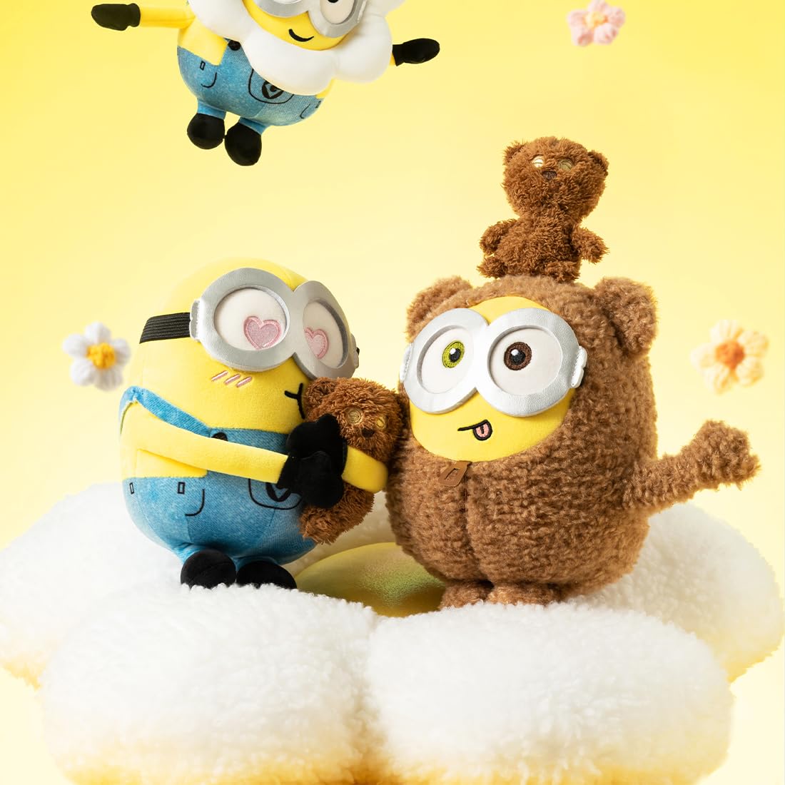 MINISO 11-Inch Bob-Tim Minions Plush – Cute Sleeping Pillow & Cuddly Toy