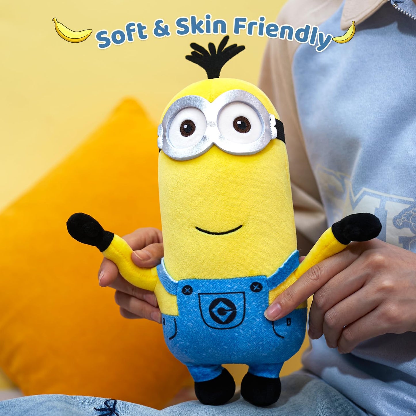 MINISO 10-Inch Kevin Minions Plush Toy – Soft Sleeping Pillow & Cuddly Kids Gift