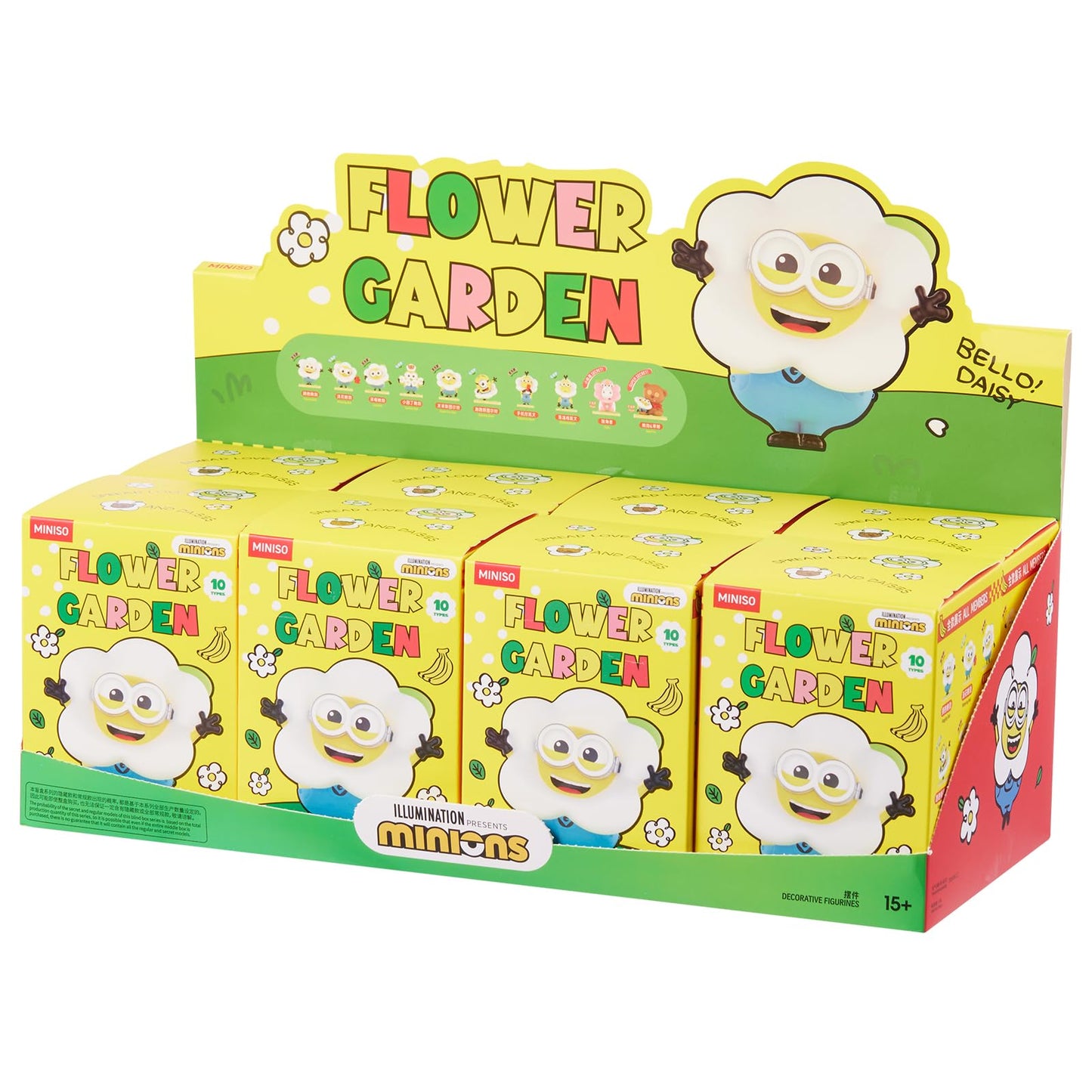 MINISO Minions Flower Garden Surprise Blind Box Figure – Random One