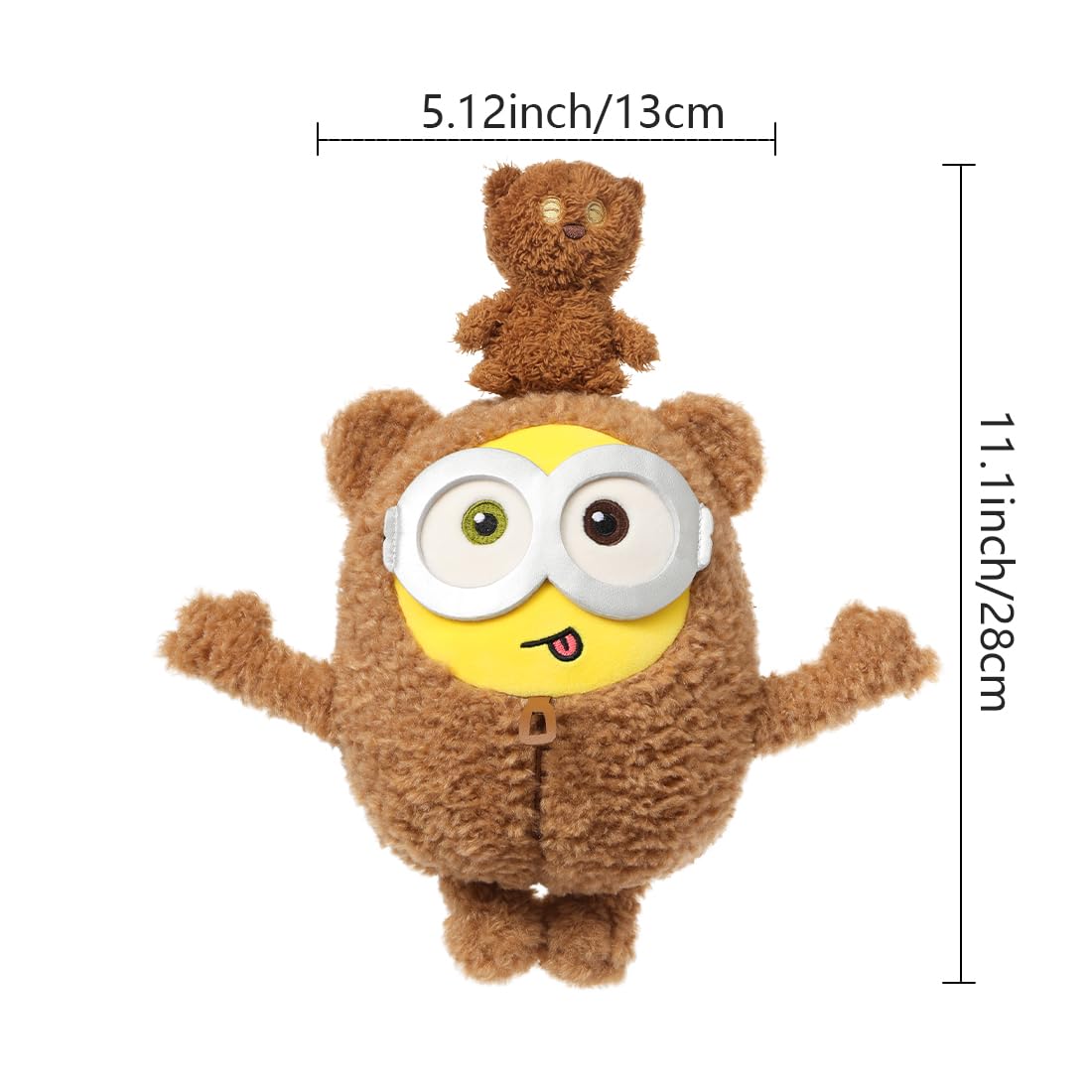 MINISO 11-Inch Bob-Tim Minions Plush – Cute Sleeping Pillow & Cuddly Toy