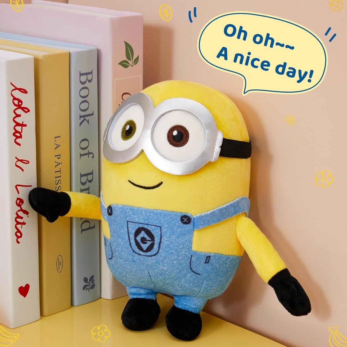 MINISO Minions Plush Toy – Kawaii Sleep Companion & Decorative Pillow (Multiple Sizes, Bob)