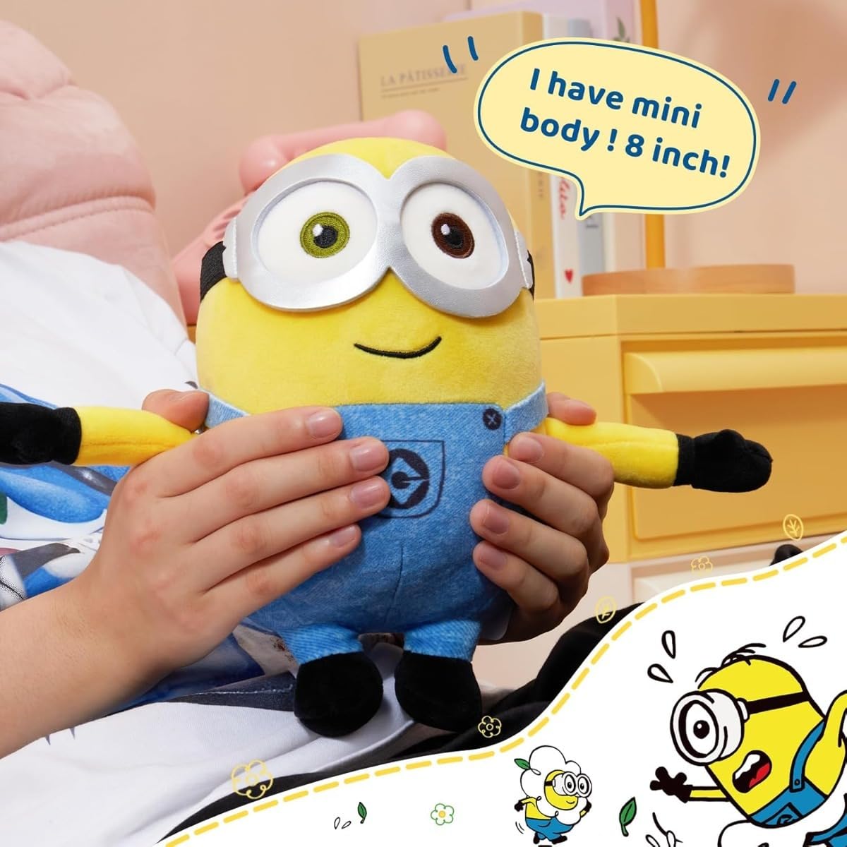 MINISO Minions Plush Toy – Kawaii Sleep Companion & Decorative Pillow (Multiple Sizes, Bob)