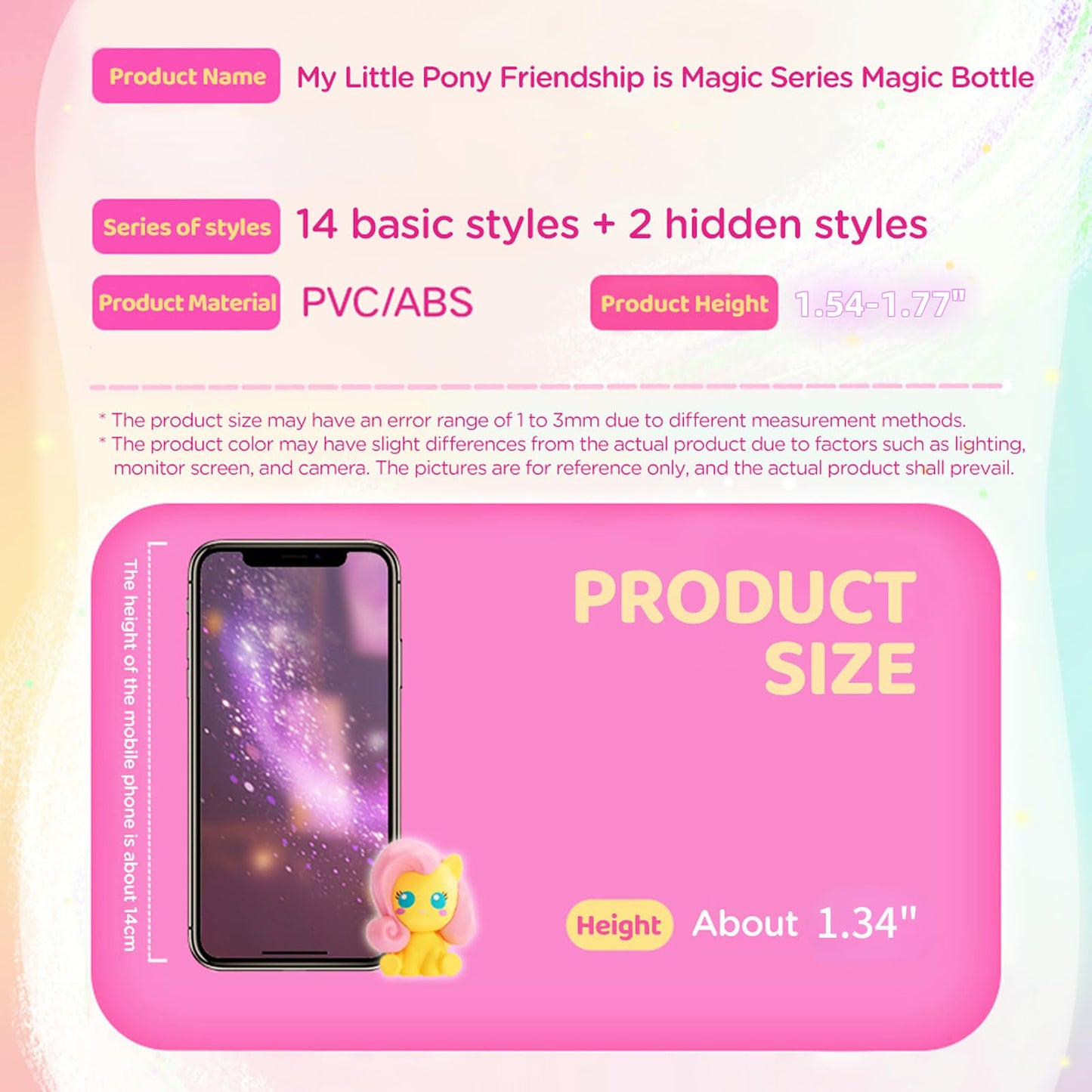 MINISO My Little Pony Blind Box Figures – 3 Mini Collectibles per Box | Official Merchandise