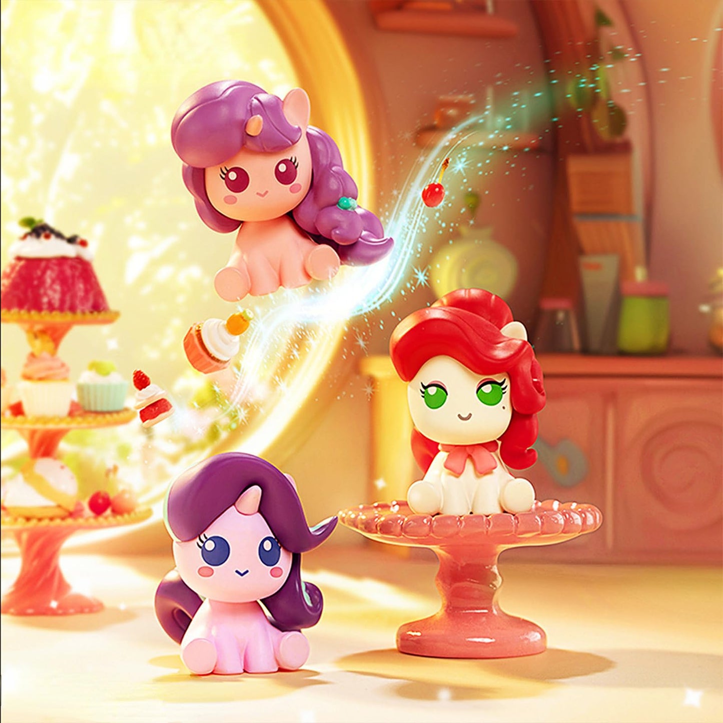 MINISO My Little Pony Blind Box Figures – 3 Mini Collectibles per Box | Official Merchandise