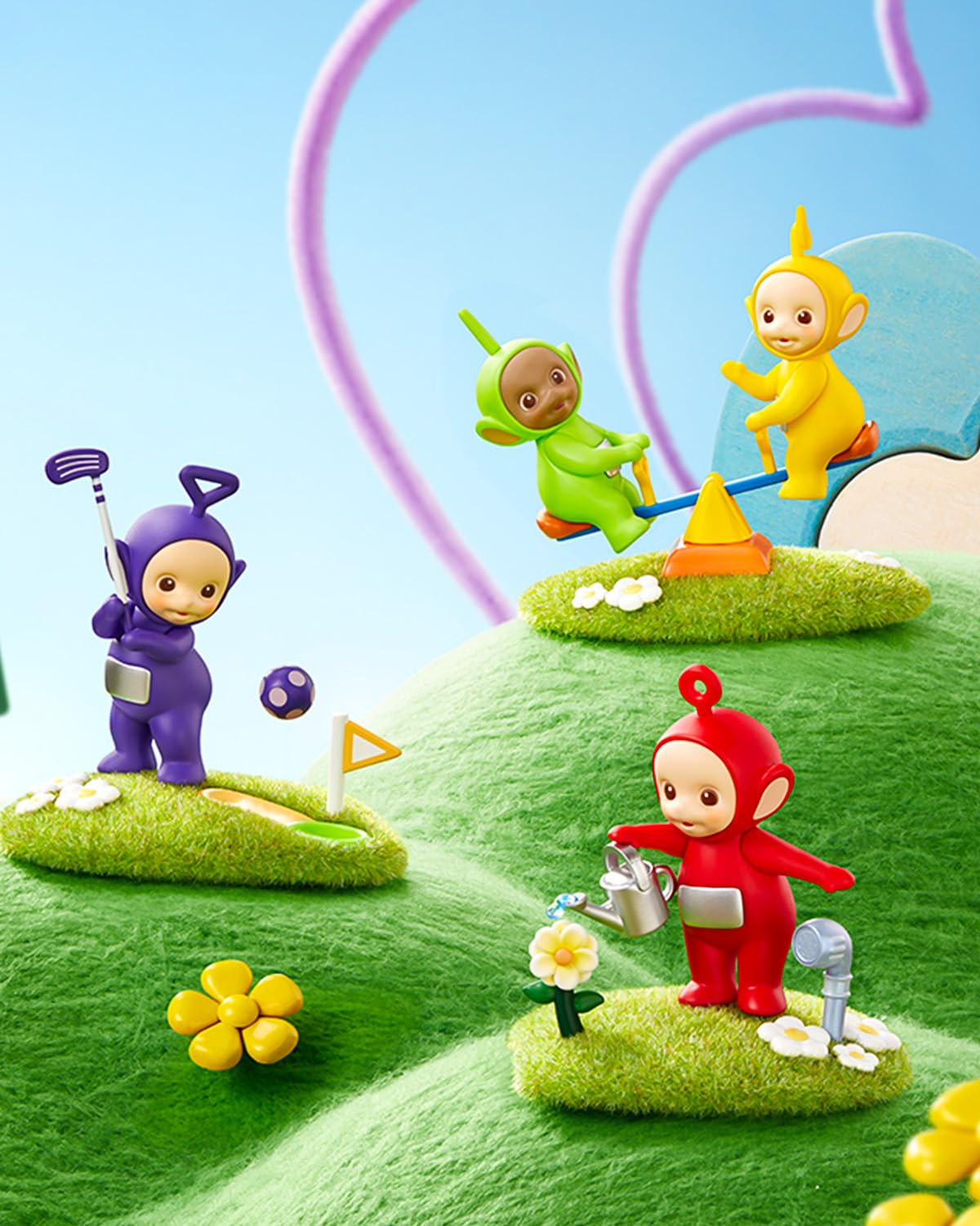 MINISO Teletubbies Blind Box: Magical Island Series Vinyl Figures – 6 Poses Collectible