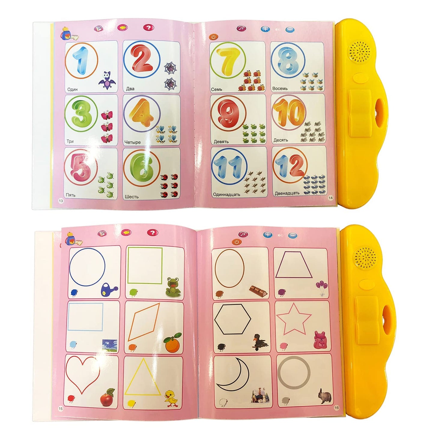 MINMEER Russian Alphabet Toys for Kids — Letters, Words & Music Learning Book (Ages 3+)