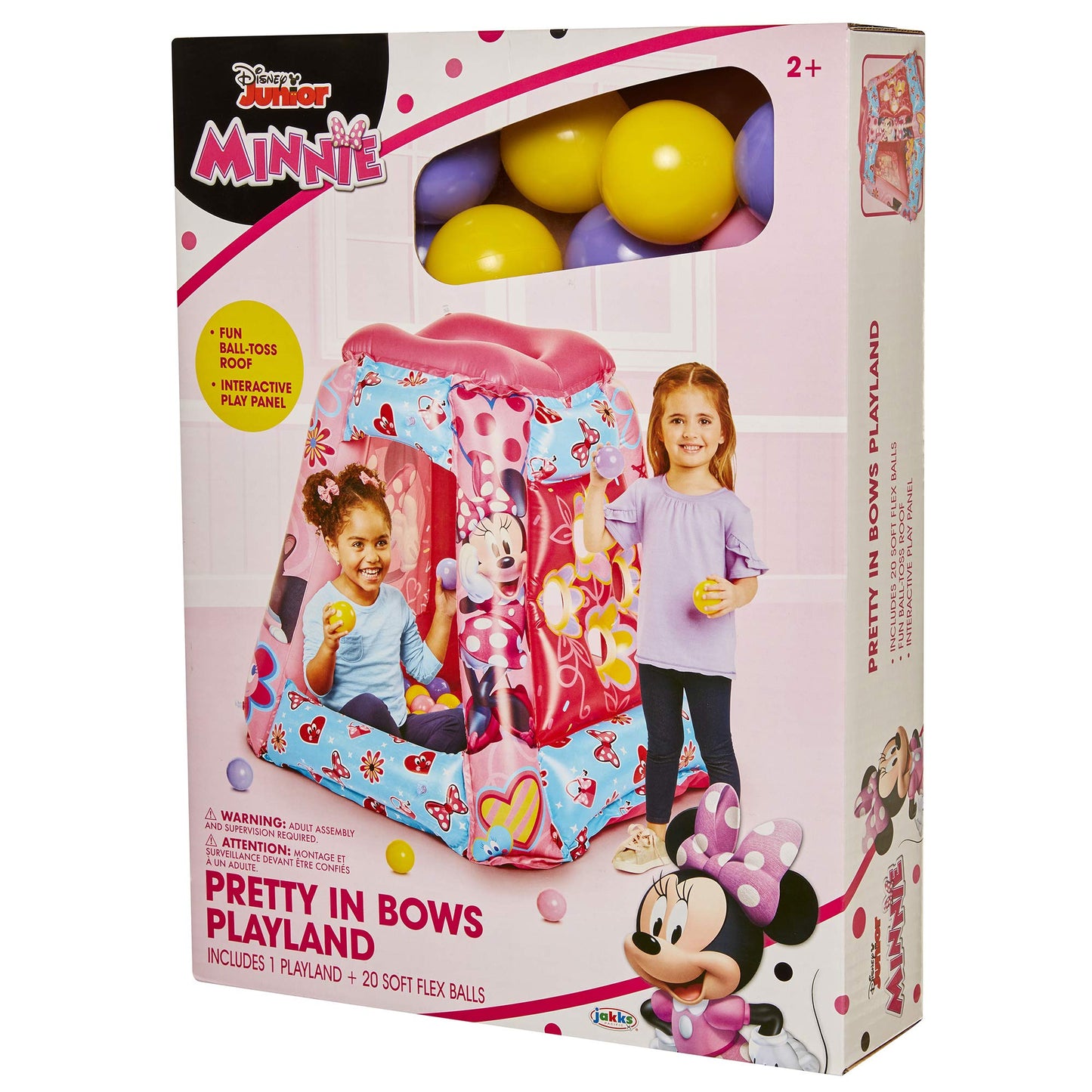 MINNIE Minnie Mouse Ball Pit with 20 Balls – Toddler Inflatable Playhouse