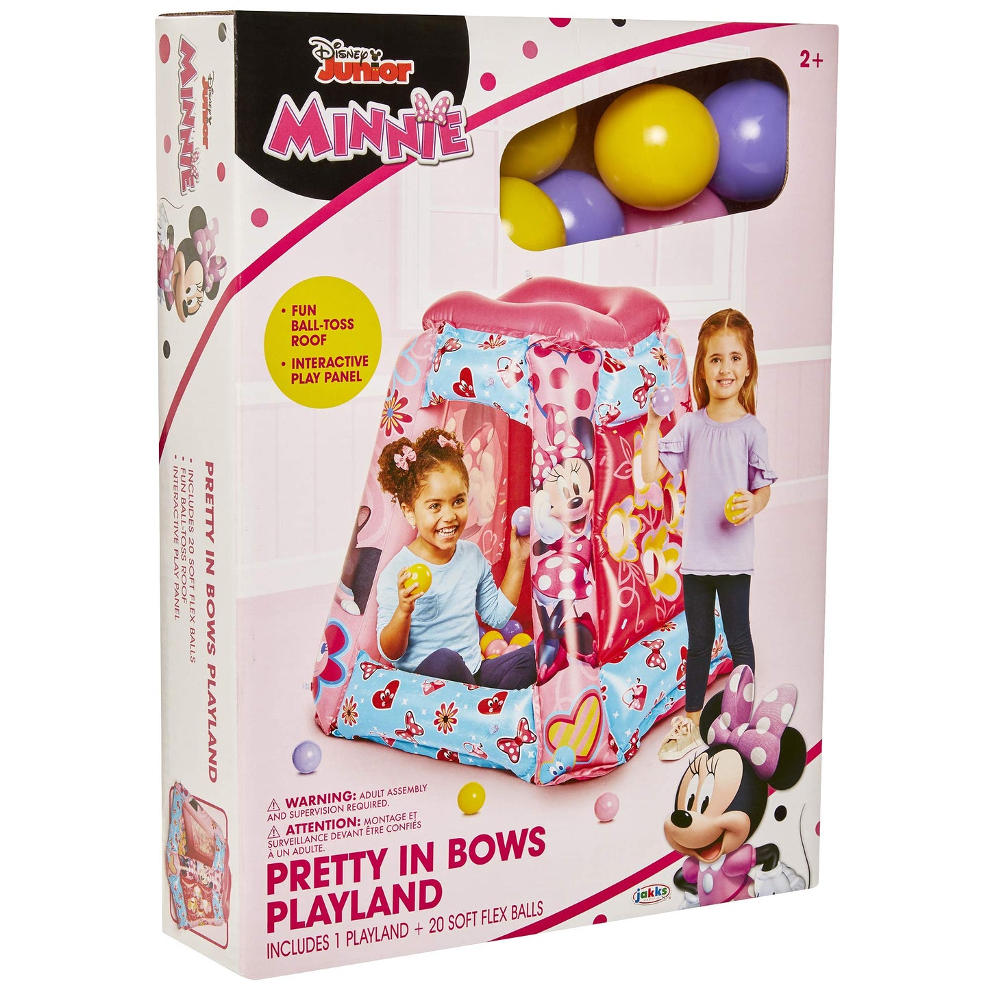 MINNIE Minnie Mouse Ball Pit with 20 Balls – Toddler Inflatable Playhouse