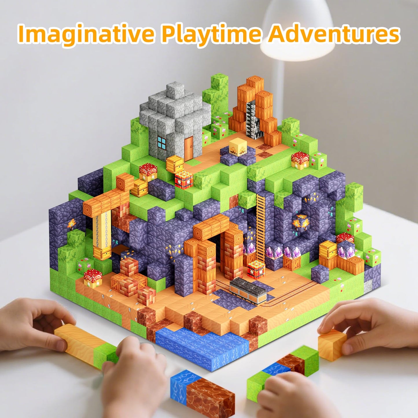 Minoskia Magnetic Blocks – 150 PCS STEM Building Toys for Kids 3-8