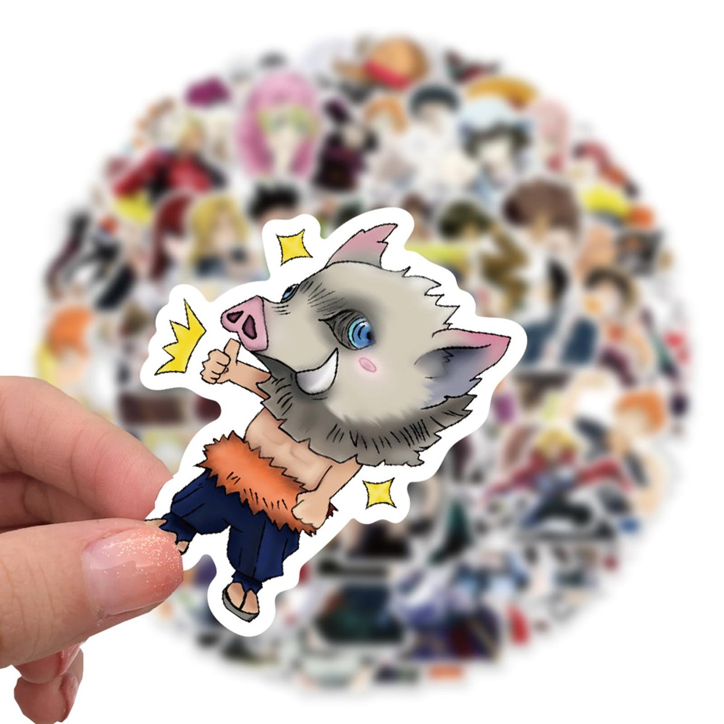 MINRAIN 100PCS Japanese Anime Waterproof Stickers – 2–3.5 inch Vinyl Pack for Water Bottles, Laptops, Journals