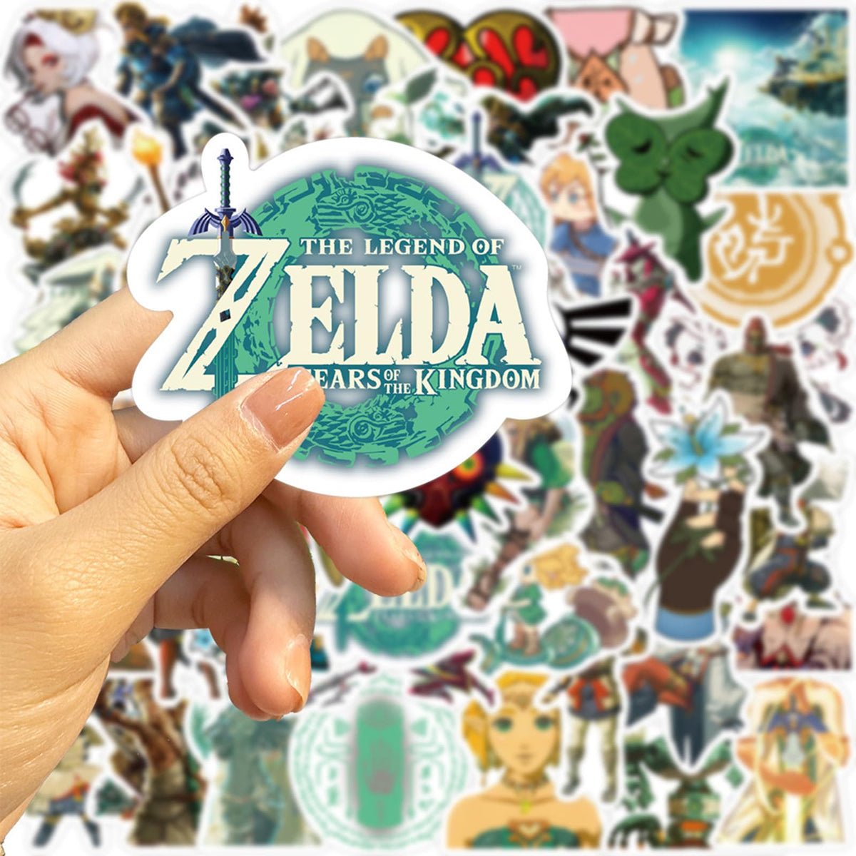 MINRAIN 50pcs Zelda Tears of the Kingdom Stickers – Waterproof Vinyl Decals for Laptops, Water Bottles & More