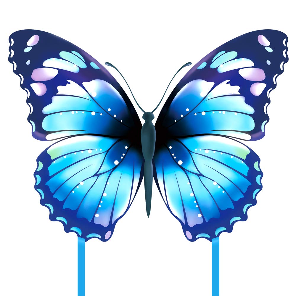 Mint's Colorful Life Butterfly Kite Blue – Easy to Fly with 300ft String